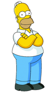 Homer Simpson as Taz Mania