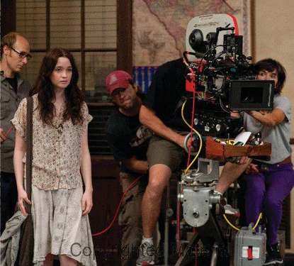 Lena in school - Filming