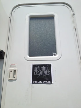 Alden Ehrenreich Trailer - His Character's name, Ethan Wate, on front door