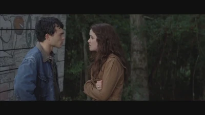 Ethan and Lena in the rain.