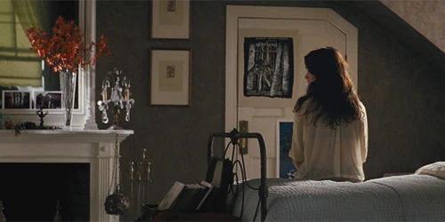 Lena in her bedroom.