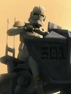 Boil aboard an AT-RT on Kiros