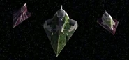 JediStarfighters.jpg (17 KB) Adi Gallia, Saesee Tiin, and Kit Fisto's Jedi starfighters.