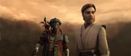 Hondo and Kenobi at the crash site searching for valuables as well as Maul and Opress.