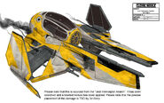 Concept art for Anakin's Interceptor.