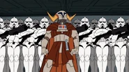 Saesee Tiin with his clone troopers about to attack