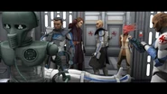501st trooper Tup is analyzed after he killed a Jedi Master