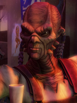 Unidentified Weequay pirate (Moshi Bar)