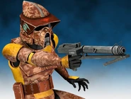 Boil in his desert camouflaged ARF trooper gear