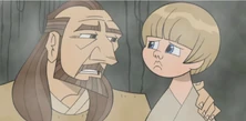 Qui-Gon talks with Anakin.