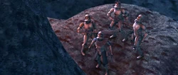 Cody, Rex, Echo, and Fives witness the destruction of the Rishi Station.