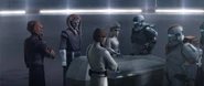 Saesee Tiin with the rest of the Jedi Masters