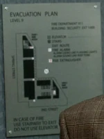 The 9th floor evacuation plan