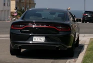 The back of the Charger used by Det. Nolan. (“Conspiracy Theory, Part 3”)