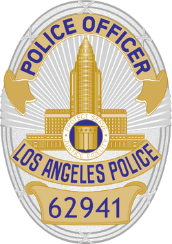 Los Angeles Police Department LAPD Badge Replicpolice officer