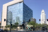Rear of the PAB, with LA City Hall in the background.