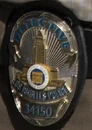 Badge issued to Detective Julio Sanchez