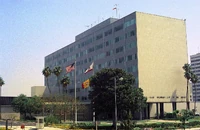 The LAPD's old headquarters, Parker Center.