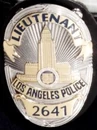 Badge issued to Lieutenant Michael Tao
