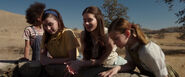 Kate (Tayler Buck), Carol (Grace Fulton), Nancy (Philippa Coulthard) and Tierney (Lou Lou Safran) in Annabelle: Creation