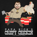 Papa-rick-s-crispy-chicken-t-shirt design