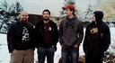 (L to R) Danz, James, Kootra, and Seamus in the original House's backyard.
