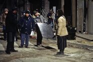 Alex Proyas directing Ernie Hudson and Brandon Lee