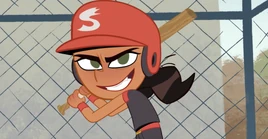 Tammy Myers plays Softball