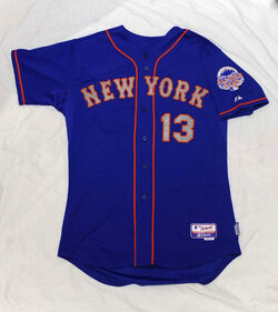 Authentic Turn Ahead The Clock Jersey New York Mets 1999 Mike Piazza