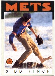 Sidd Finch New York Mets  Childhood memories 70s, Baseball cards