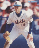 The white crown and blue bill helmet matching the cap, but was only worn by John Olerud during a few occasions in 1997.