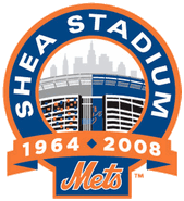 The 2008 Shea Patch worn on the left side on the blue caps only during the final series at Shea.