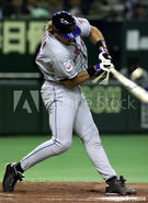 The Japanese insurance company patch worn on the right sleeve in 2000 when the team was in Japan from March 29-30, 2000.