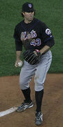 R.A. Dickey wearing the former home and road alternate uniform. It was worn from 1998-2008 as the home and from 2009-2012 as the home and road.