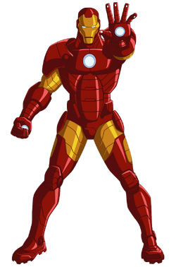 iron man flying white background