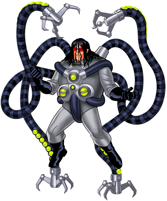 Dr. Octopus/ Doc Ock (dark green suit, long appendages)