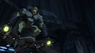 Green Goblin on his Glider.