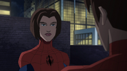 Spider-Girl, unmasked.