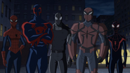 Spider-Man 2099, Spider-Girl, Spider-Man Noir, Spyder-Knight, Miles Morales USMWW