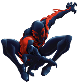 ultimate spiderman personaggio spiderman 2099 blu Hasbro