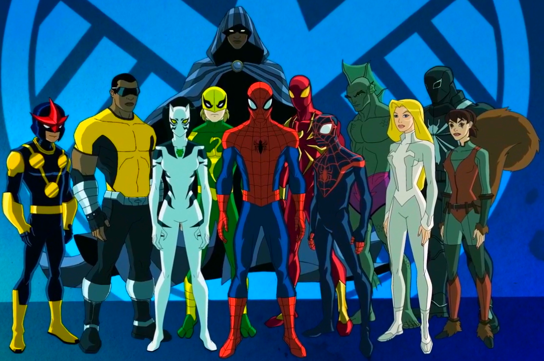 ultimate spider man cartoon characters