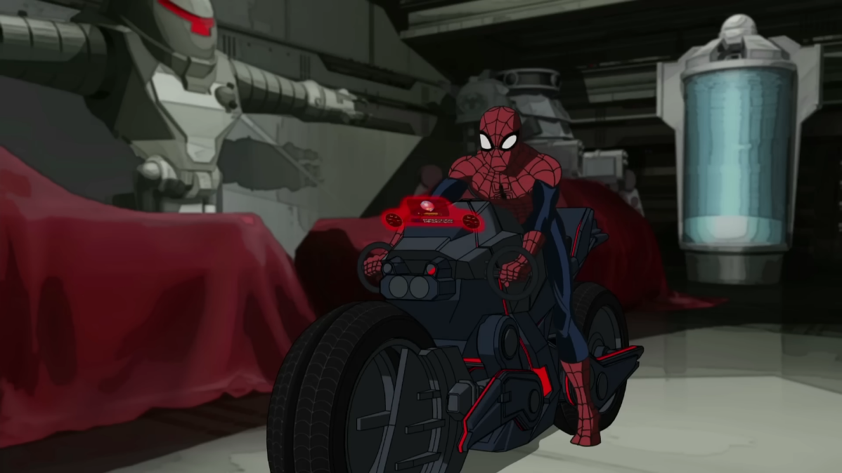 marvel spiderman motorcycle