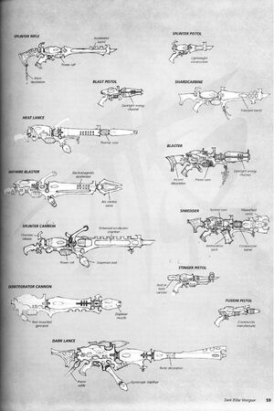 Dark Eldar Ranged Wepaons