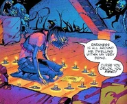Eva trying to find a way to get rid herself of the Darkness.