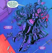 Eva being possessed by the Darkness.