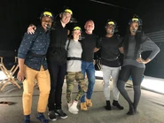 Man of Medan's cast along with their director, Will Byles.