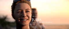 Julia's profile at the start of the game.