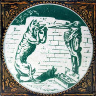 Aesops Fables - The Wolf and The Stork - Minton Hollins