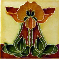 Art Nouveau Tile c1905 - H Richards.