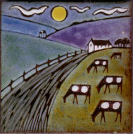Rural scene with cows